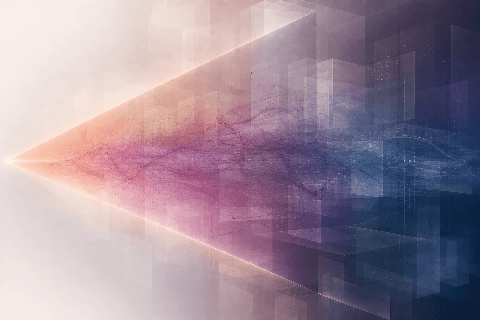 Light refracting through a prism form